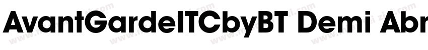 AvantGardeITCbyBT Demi AbrilFatface字体转换